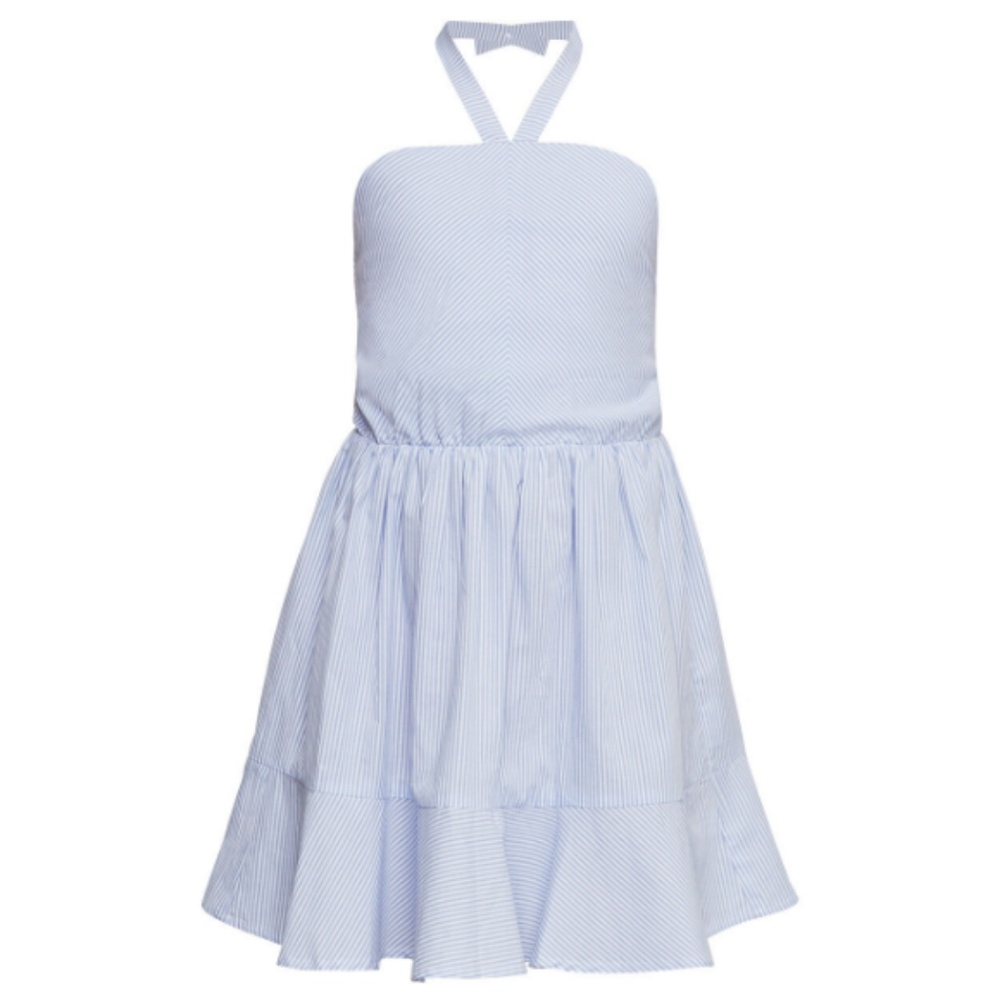 BCBGirls Striped Cotton Halter Sundress